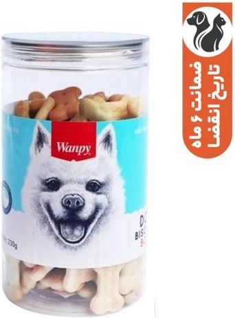 تشویقی سگ ونپی مدل DOG BISCUITS BONE وزن 230 گرم
